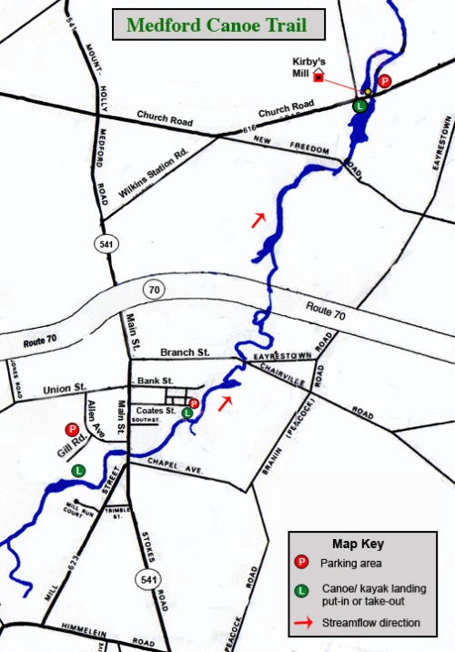 Medford Canoe Trail Map